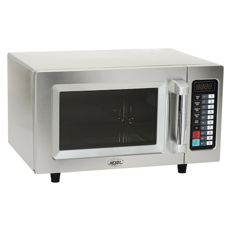 Commercial Microwave Oven, 0.9 Cu. Ft., 1000 Watts, Touch Control, Stainless Steel